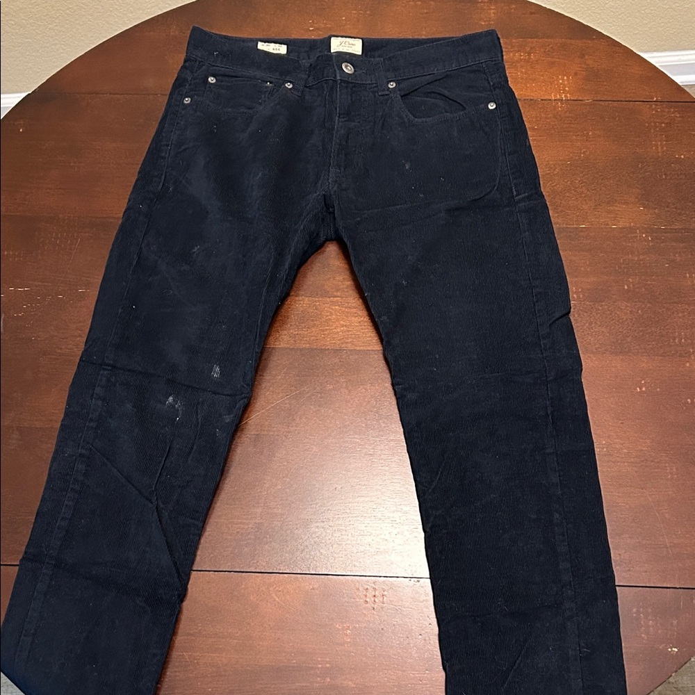 J. Crew Men's Navy Corduroy Trousers